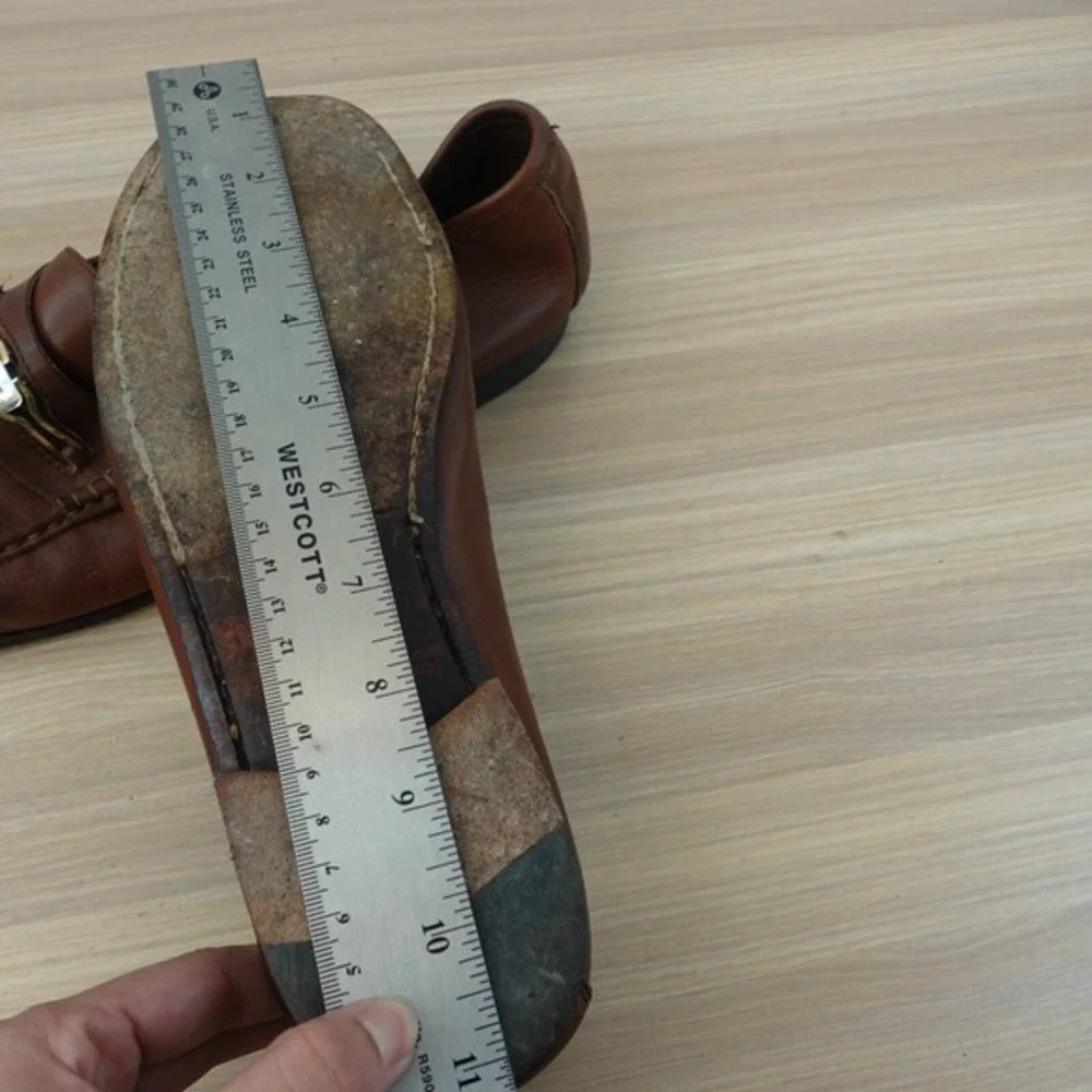Vintage Salvatore Ferragamo Loafer Men 9 D Bourbon 43 Gancini Bit Mocassin ITALY